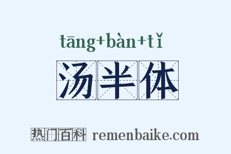 汤半体是什么意思的图片